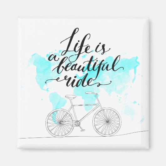 Het leven is een prachtig blauw magneet (Voorkant)