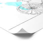 Het leven is een prachtig blauw poster (Hoek)