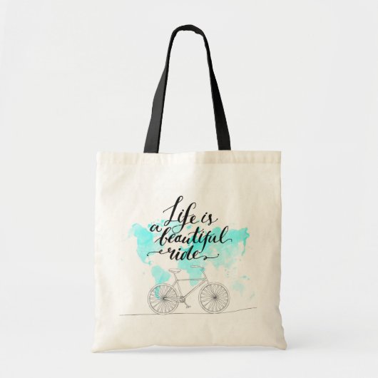 Het leven is een prachtig blauw tote bag (Voorkant)