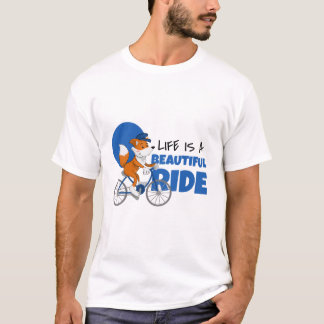 HET LEVEN IS EEN PRACHTIG FIETSEN T-SHIRT