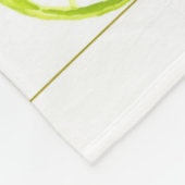 Het leven is een prachtig ride Lime Green Fleece Deken (Hoek)