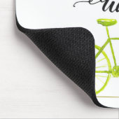 Het leven is een prachtig ride Lime Green Muismat (Hoek)