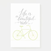 Het leven is een prachtig ride Lime Green Post-it® Notes (Voorkant)