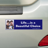 Het leven...is een prachtige Choice Bumpersticker (Op auto)