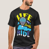 Het leven is een prachtige luchtballon met rivierb t-shirt (Voorkant)