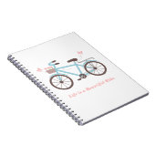 Het leven is een prachtige Ride Bicycle Notitieboe Notitieboek (Rechterzijde)
