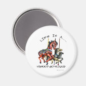 Het leven is een prettige overloop magneet (Voorkant / Achterkant)