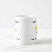 Het leven is een puzzel, heb je het al gevonden? koffiemok (Center)