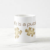 Het leven is een puzzelMok Koffiemok (Center)