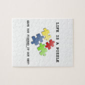 Het leven is een raadsel, heb je het al ontdekt? legpuzzel (Horizontaal)