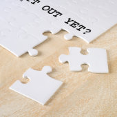 Het leven is een raadsel, heb je het al ontdekt? legpuzzel (Zijkant)