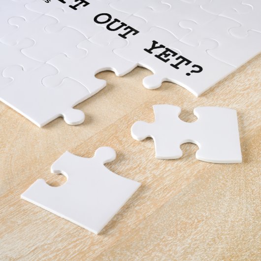 Het leven is een raadsel, heb je het al ontdekt? legpuzzel (Zijkant)