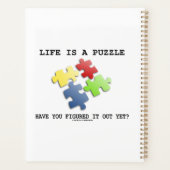 Het leven is een raadsel, heb je het al ontdekt? planner (Achterkant)