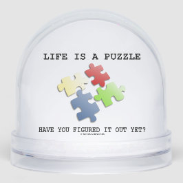 Het leven is een raadsel, heb je het al ontdekt? sneeuwbol