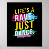 Het leven is een Rave Festival EDM Poster (Voorkant)