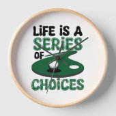 Het leven is een reeks keuzes, golf (Voorkant)