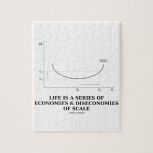 Het leven is een reeks van economieën & deseconomi legpuzzel