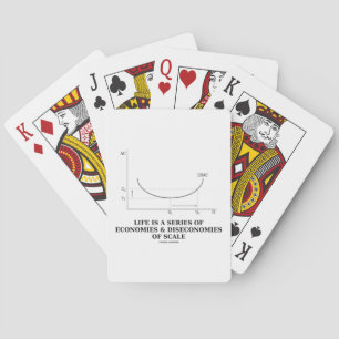 Het leven is een reeks van economieën & deseconomi pokerkaarten
