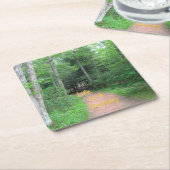 Het leven is een reis 2 kartonnen onderzetters (Schuin)