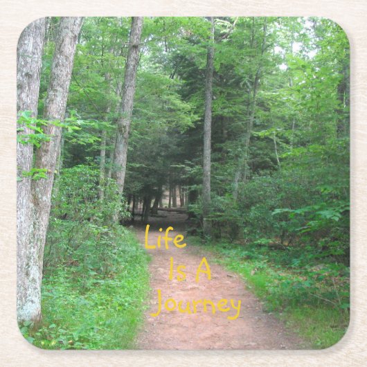 Het leven is een reis 2 kartonnen onderzetters (Voorkant)