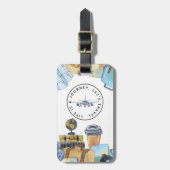 Het leven is een reis Acrylisch Bagagelabel (Voorkant verticaal)