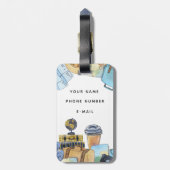 Het leven is een reis Acrylisch Bagagelabel (Achterkant verticaal)