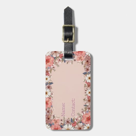 Het leven is een reis bagagelabel (Voorkant verticaal)