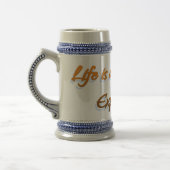 Het leven is een reis bierpul (Links)