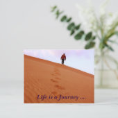 Het leven is een reis... briefkaart (Staand voorkant)