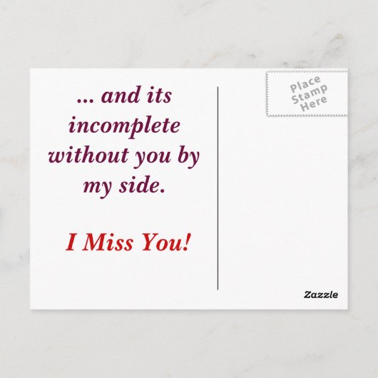 Het leven is een reis... briefkaart (Achterkant)