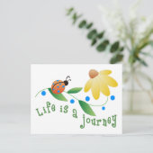Het leven is een reis briefkaart (Staand voorkant)