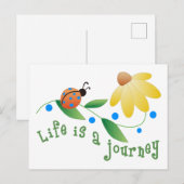 Het leven is een reis briefkaart (Voorkant / Achterkant)
