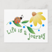 Het leven is een reis briefkaart (Voorkant)