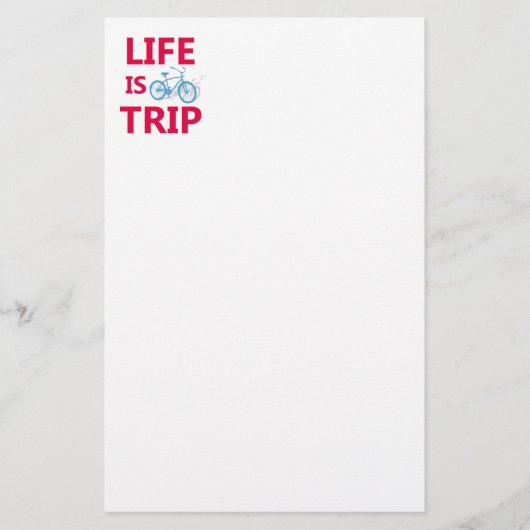 Het leven is een reis briefpapier (Voorkant)