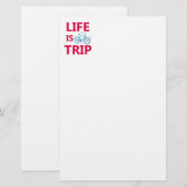 Het leven is een reis briefpapier (Voorkant / Achterkant)