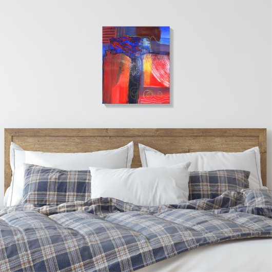 Het leven is een reis canvas afdruk (Insitu (Slaapkamer))