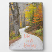 Het leven is een reis fotoplaat (voorkant)
