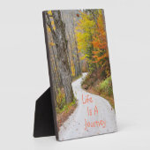 Het leven is een reis fotoplaat (Zijkant)