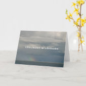 Het leven is een reis, geen bestemming kaart (Gele Bloem)