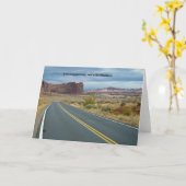 Het leven is een reis, geen bestemming kaart (Gele Bloem)