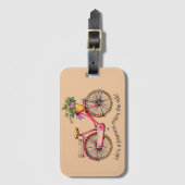 Het leven is een reis, geniet van de ride - de ven bagagelabel (Voorkant (verticaal))