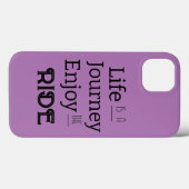 "Het leven is een reis Geniet van de rit" Case-Mate iPhone Case (Achterkant (horizontaal))