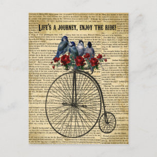 Het leven is een reis Geniet van het Ride briefkaa Briefkaart