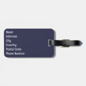 Het leven is een reis, geniet van het zeil bagagelabel (Achterkant horizontaal)