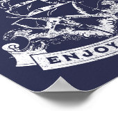 Het leven is een reis, geniet van het zeil poster (Hoek)