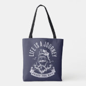 Het leven is een reis, geniet van het zeil tote bag (Achterkant)