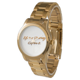 Het leven is een reis horloge