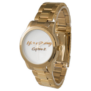 Het leven is een reis horloge