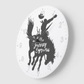 Het leven is een reis - Kies achtergrondkleur Grote Klok (Hoek)