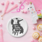 Het leven is een reis - Kies achtergrondkleur Papieren Bordje (Feest)